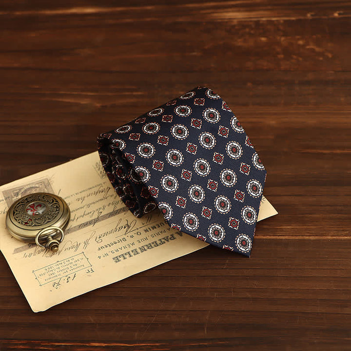 Corbata para hombre con motivos geométricos retro-pop