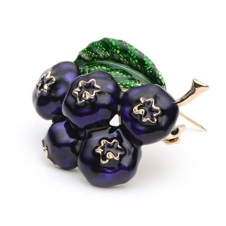 Broche de arándanos de Fruit of King para mujer