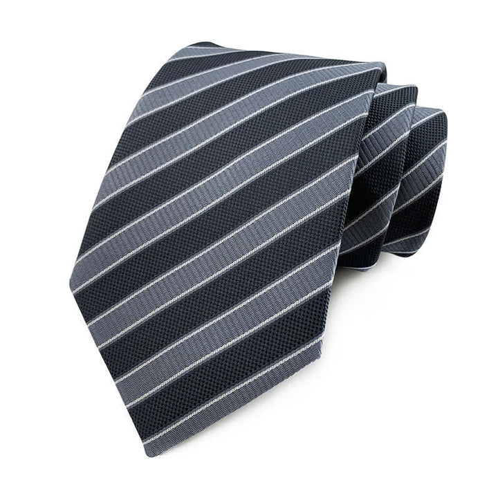 Corbata de rayas urbanas de estilo preppy para hombre