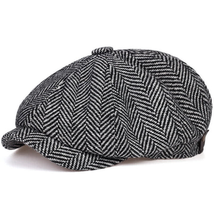 Boina octogonal con diseño de espiga de Peaky Blinders