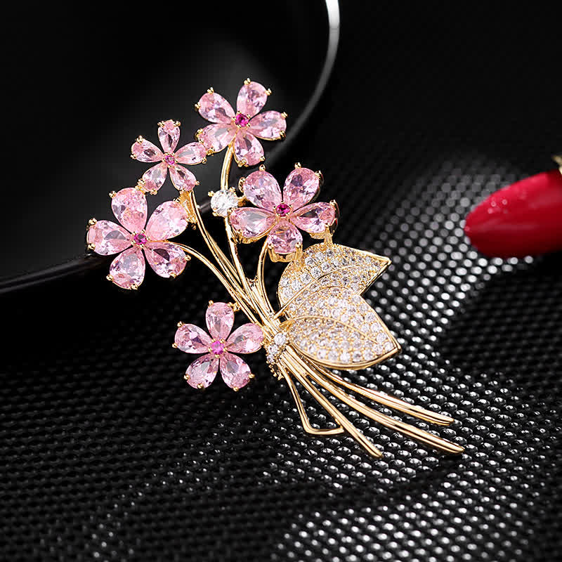 Broche de ramo con temperamento para mujer