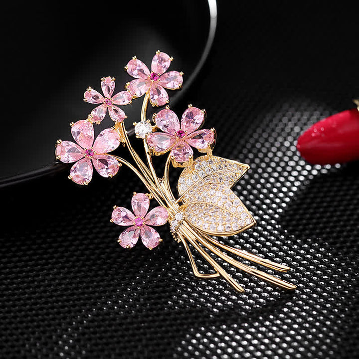 Broche de ramo con temperamento para mujer