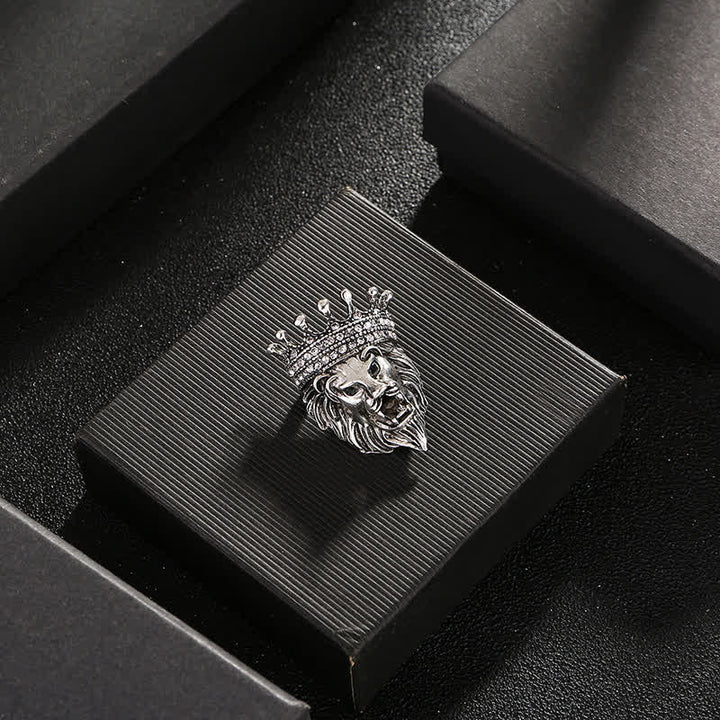 Broche de león rey señorial para hombre