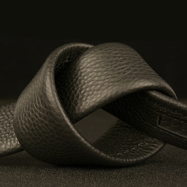 Cinturón de cuero con hebilla automática para hombre, estilo ejecutivo, con águila y halcón
