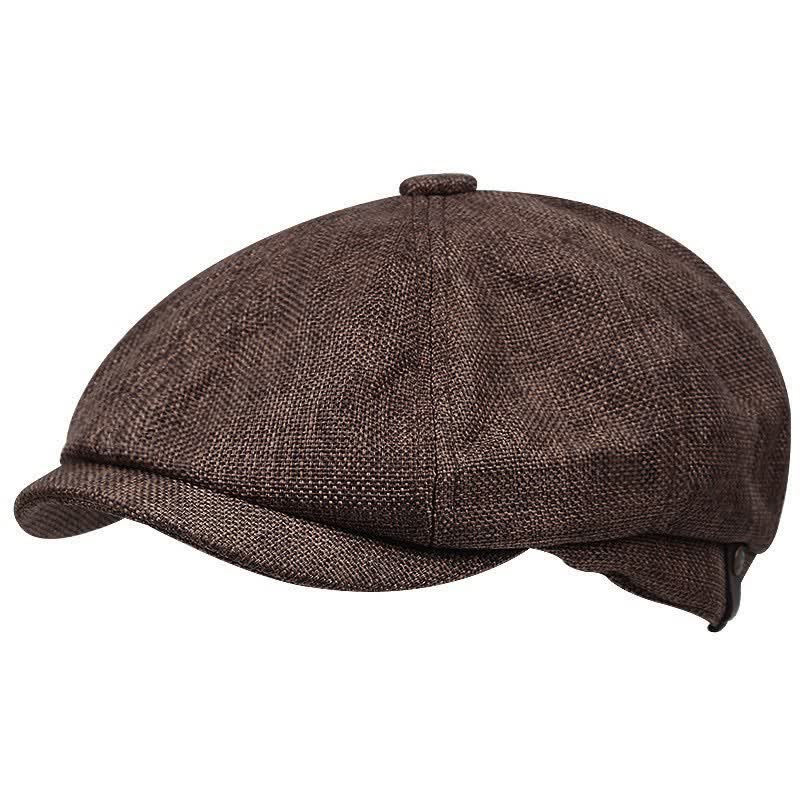 Gorra de boina octogonal de vendedor de periódicos británico de ocio - Café - M (22"-22 7/8") - image 0