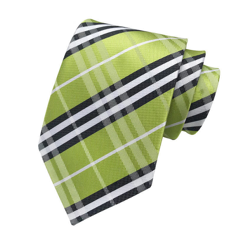 Corbata clasica escocesa a cuadros para hombre 