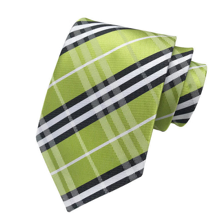 Corbata clasica escocesa a cuadros para hombre 