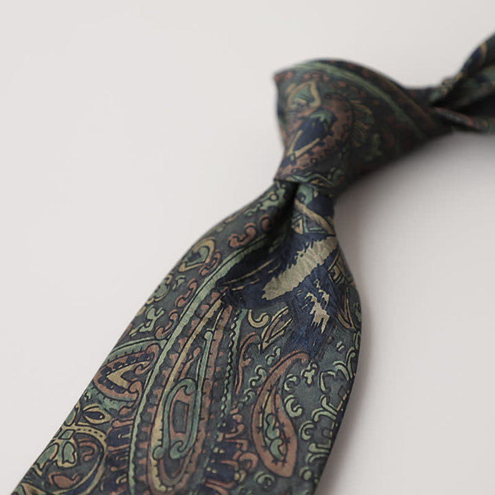 Corbata de hombre con pintura abstracta clásica