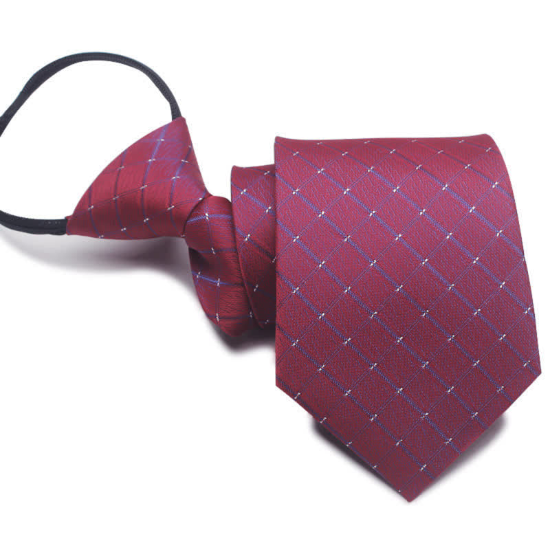 Corbata con cremallera moderna para hombre Corbata de hombre de negocios
