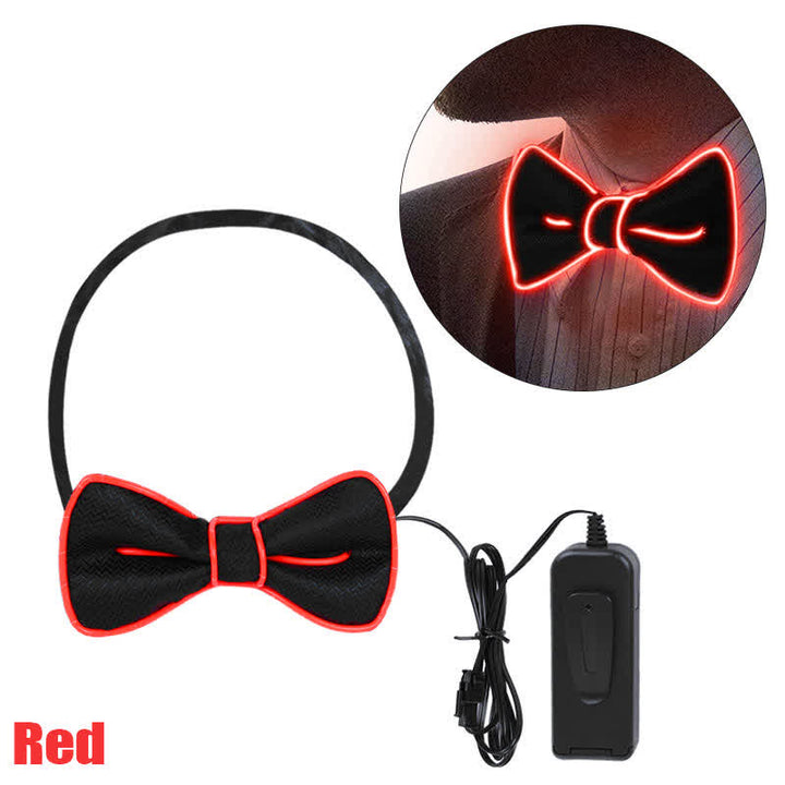 Pajarita luminosa con luz LED para hombre