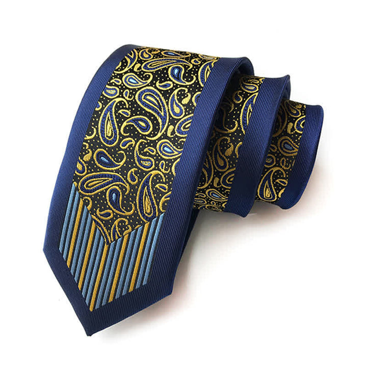 Corbata de rayas con estampado floral Paisley Inspire para hombre