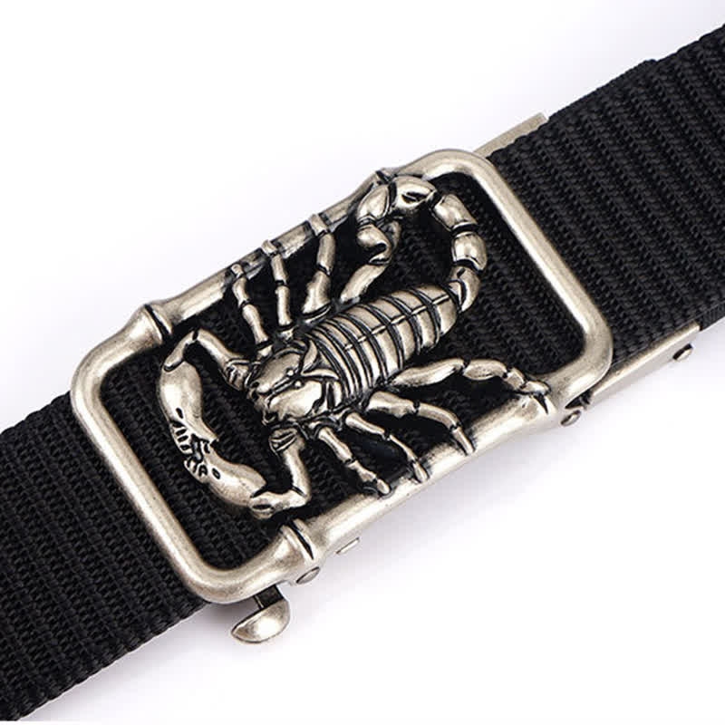 Cinturón de nailon sencillo King Scorpion para hombre