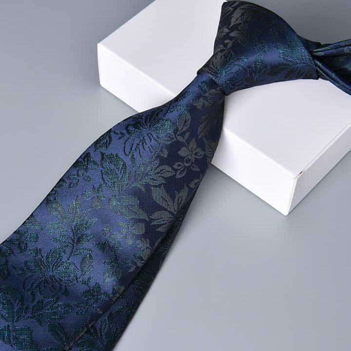 Corbata botánica con hojas novedosas para hombre de MidnightBlue