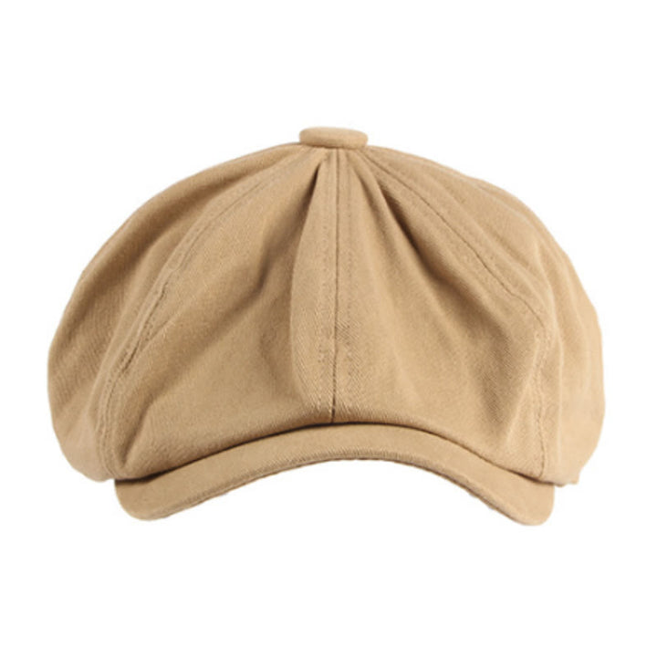 Gorra de boina octogonal de algodón británico Newsboy