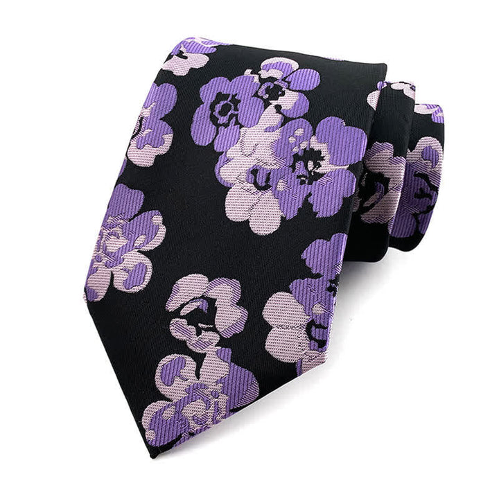 Corbata de lujo con diseño floral moderno para hombre