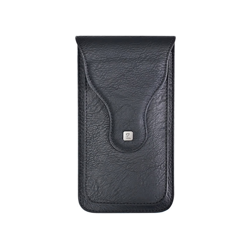 Estuche para teléfono móvil con clip magnético de doble capa y cinturón