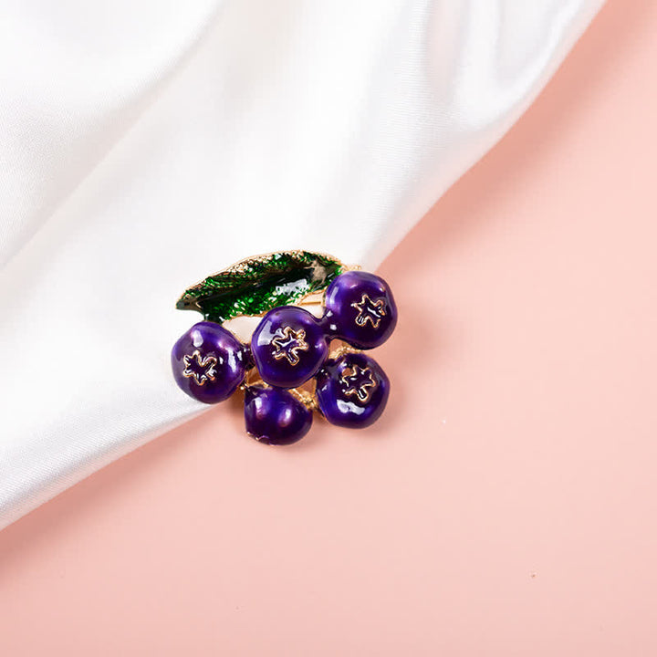 Broche de arándanos de Fruit of King para mujer