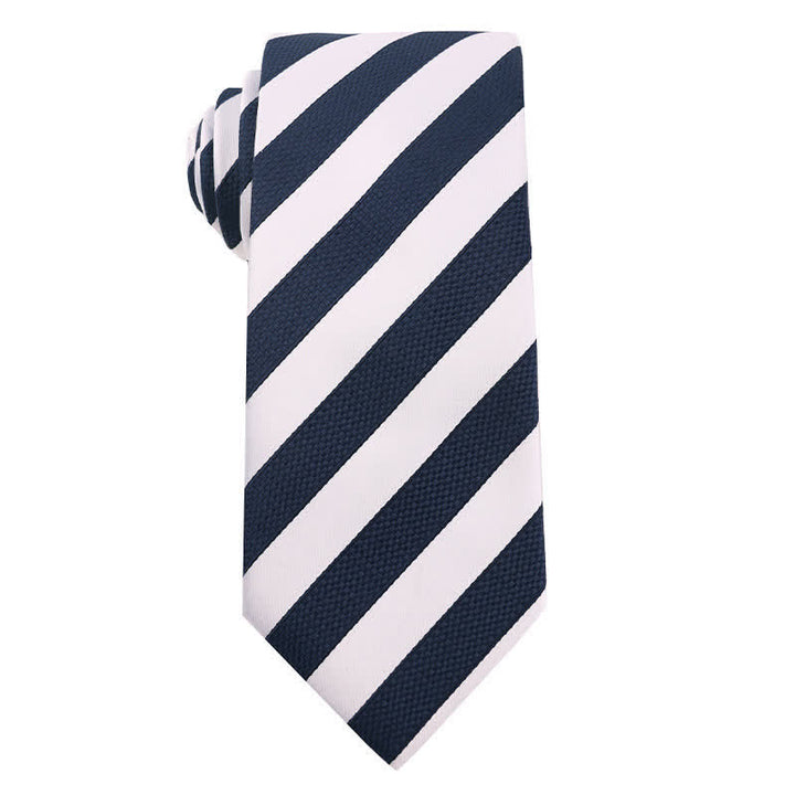 Corbata de oficina para hombre de la serie azul marino