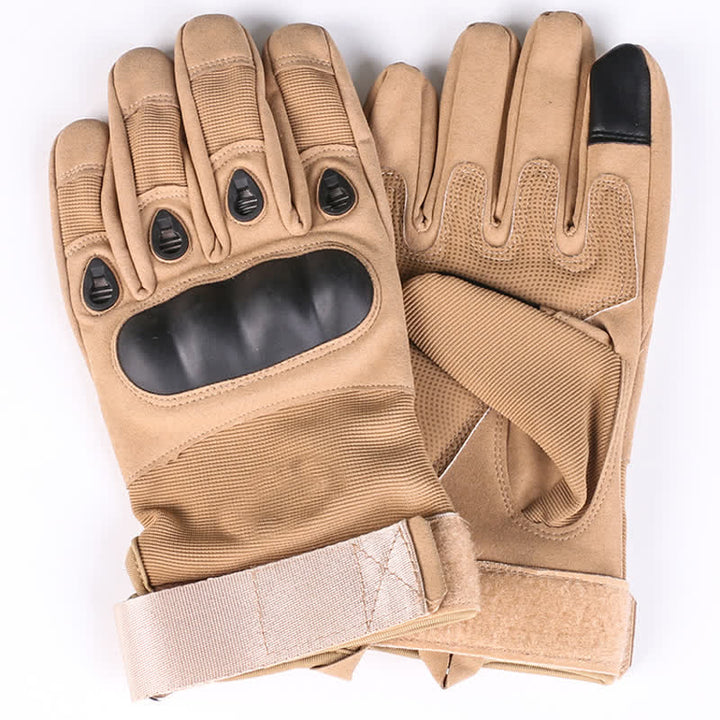 Guantes tácticos con forro polar grueso para montar en motocicleta