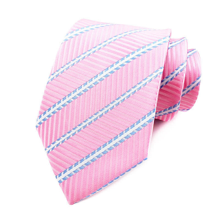 Corbata de rayas urbanas de estilo preppy para hombre