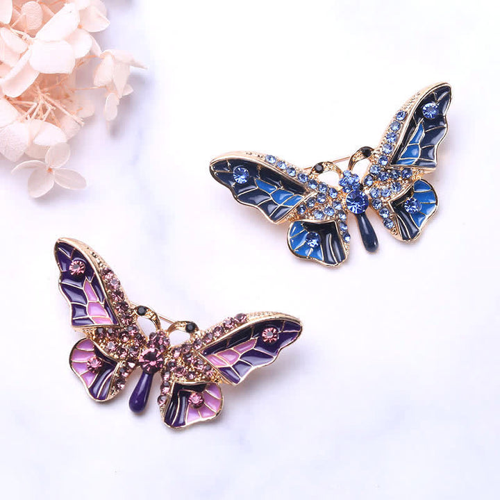 Broche elegante de mariposa de cuento de hadas para mujer