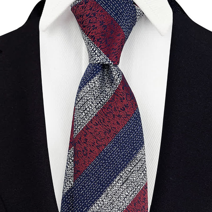 Corbata ancha de rayas Múltiples para hombre
