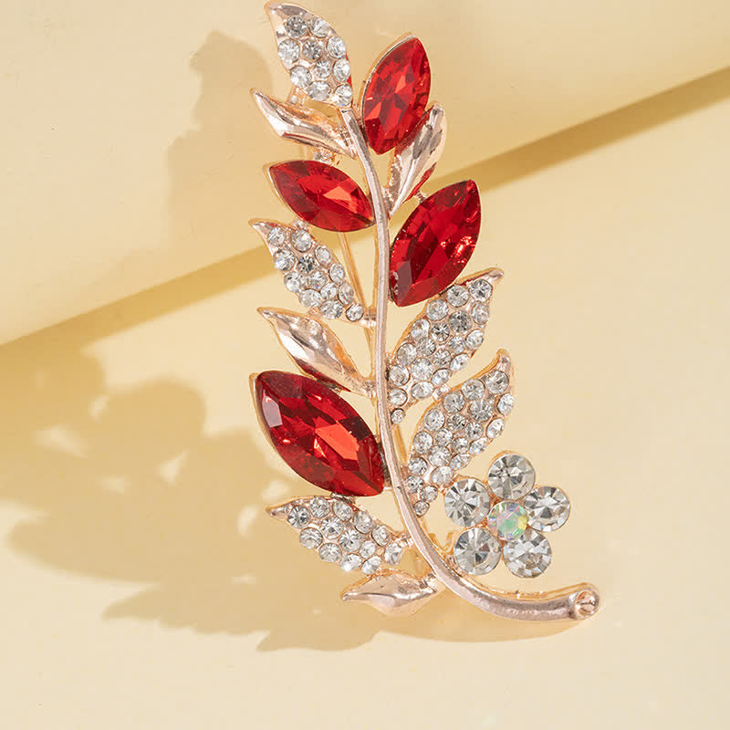 Broche de hojas bohemias para mujer
