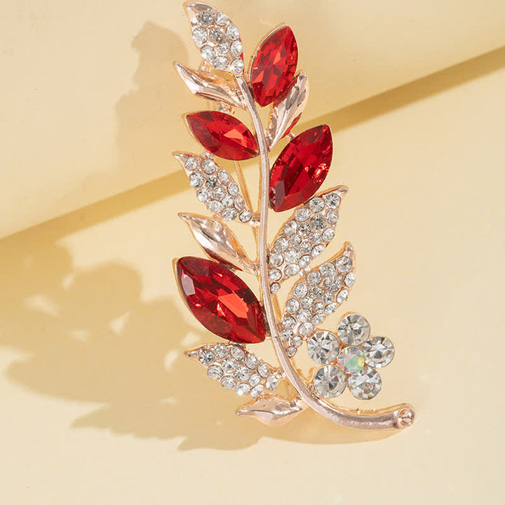Broche de hojas bohemias para mujer