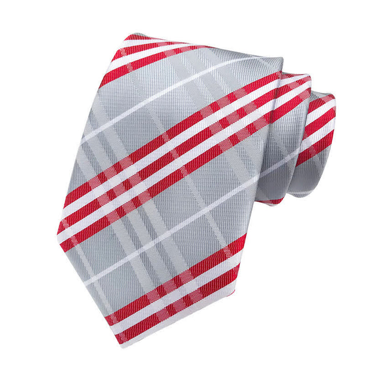Corbata clasica escocesa a cuadros para hombre 