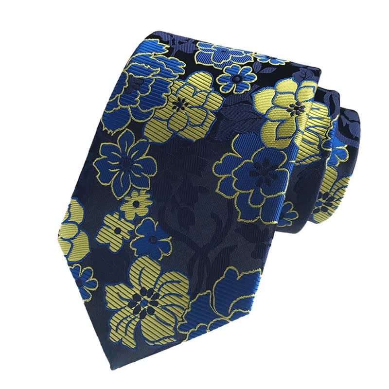 Conjunto de 3 corbatas con estampado floral para hombre