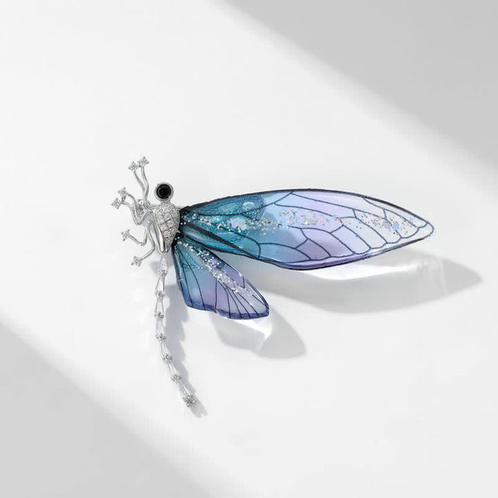Broche elegante de libélula con forma de insecto para mujer