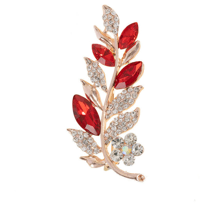 Broche de hojas bohemias para mujer
