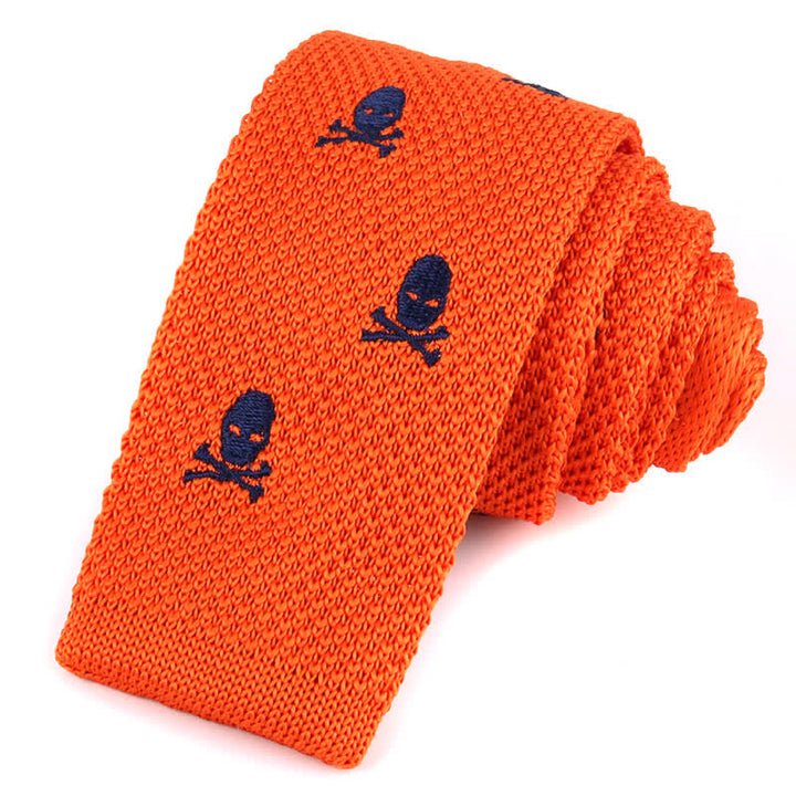 Corbata de punto ajustada con motivos repetidos para hombre