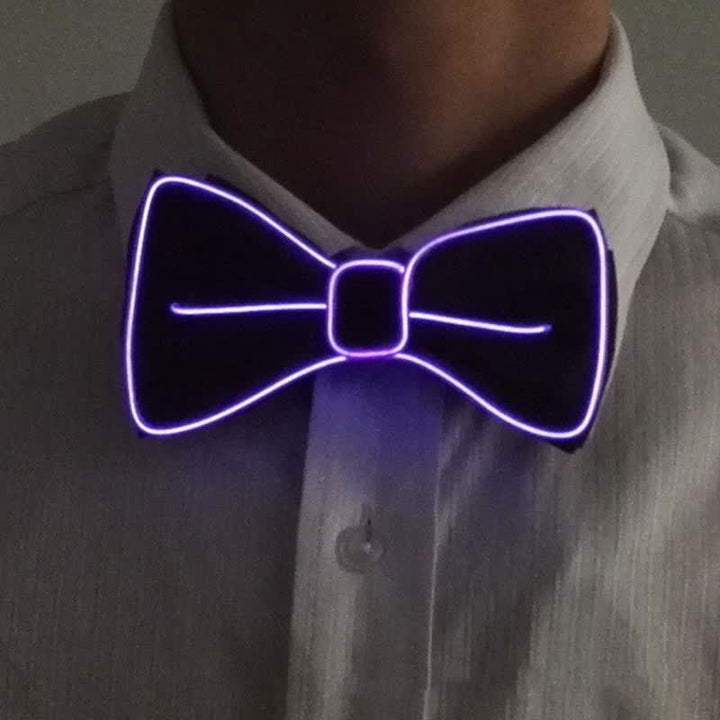 Pajarita luminosa con luz LED para hombre