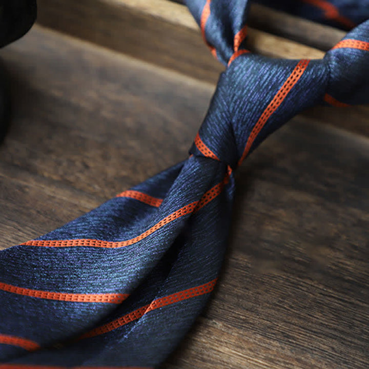 Corbata formal clásica de rayas para hombre