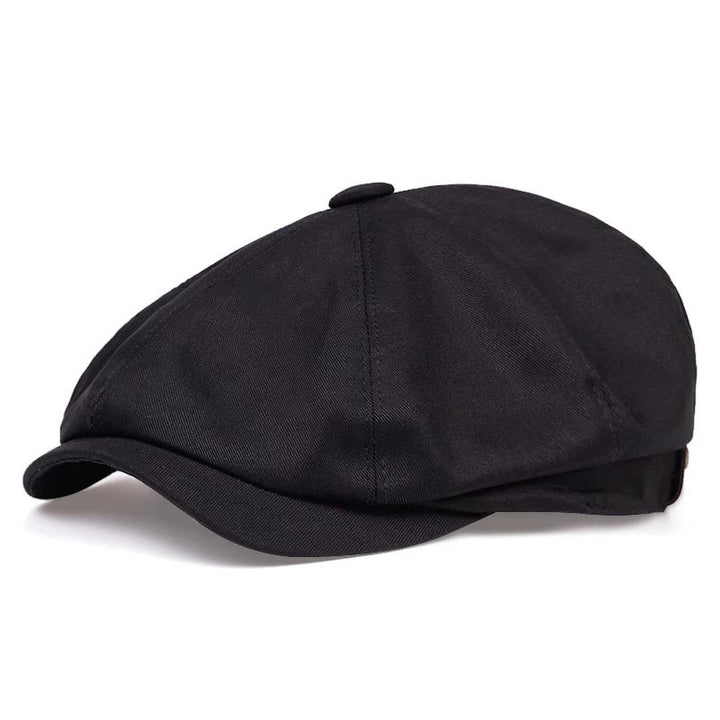 Gorra de boina octogonal de algodón británico Newsboy