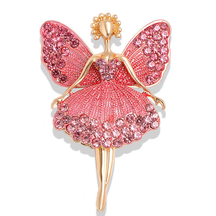 Broche de bailarina para vestido delicado y brillante para mujer