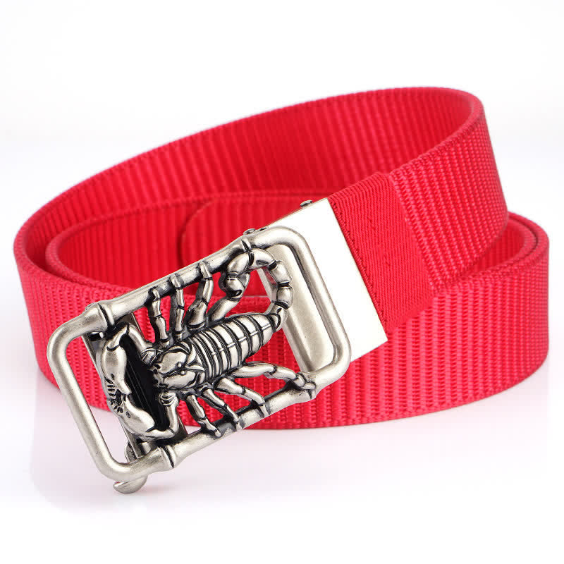 Cinturón de nailon sencillo King Scorpion para hombre