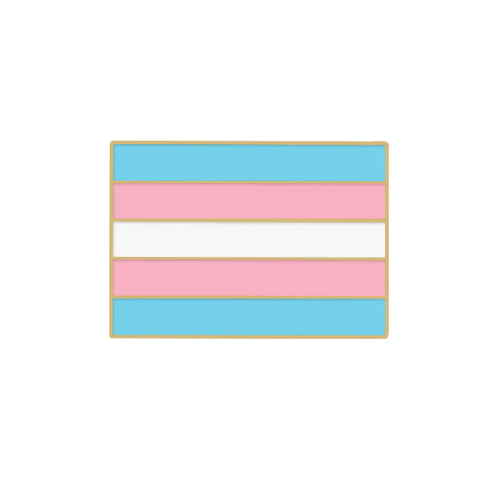 Broche con la bandera del arcoíris rosa y azul del Día del Orgullo, 6 piezas