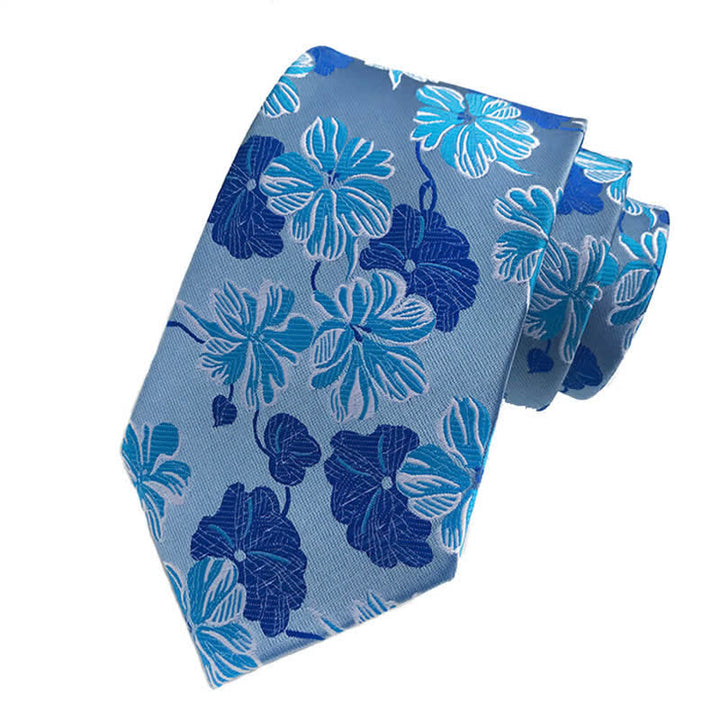 Conjunto de 3 corbatas con estampado floral de margaritas para hombre