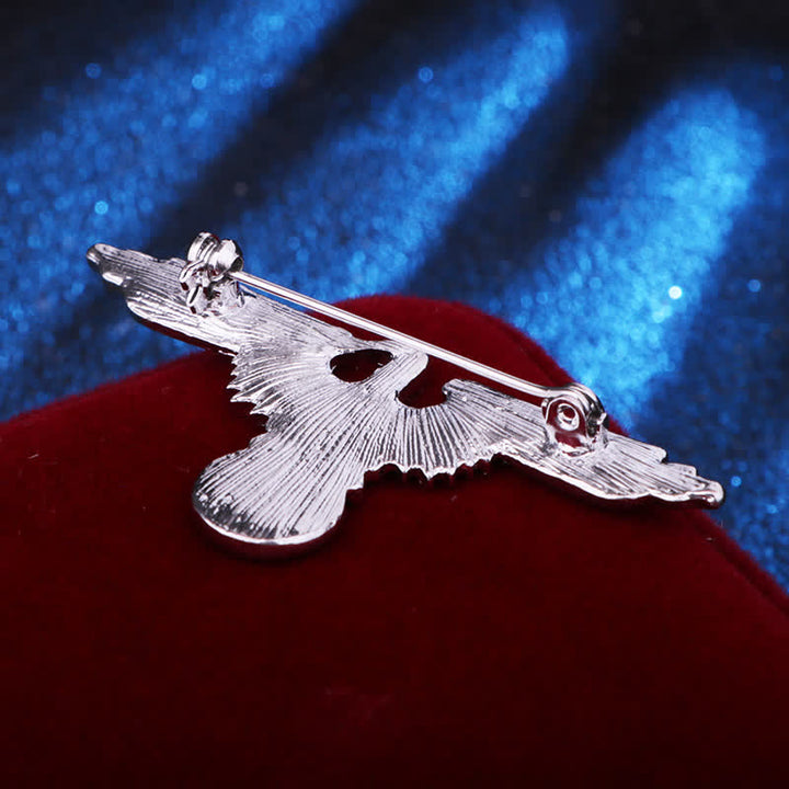 Broche con cruz militar de águila para hombre