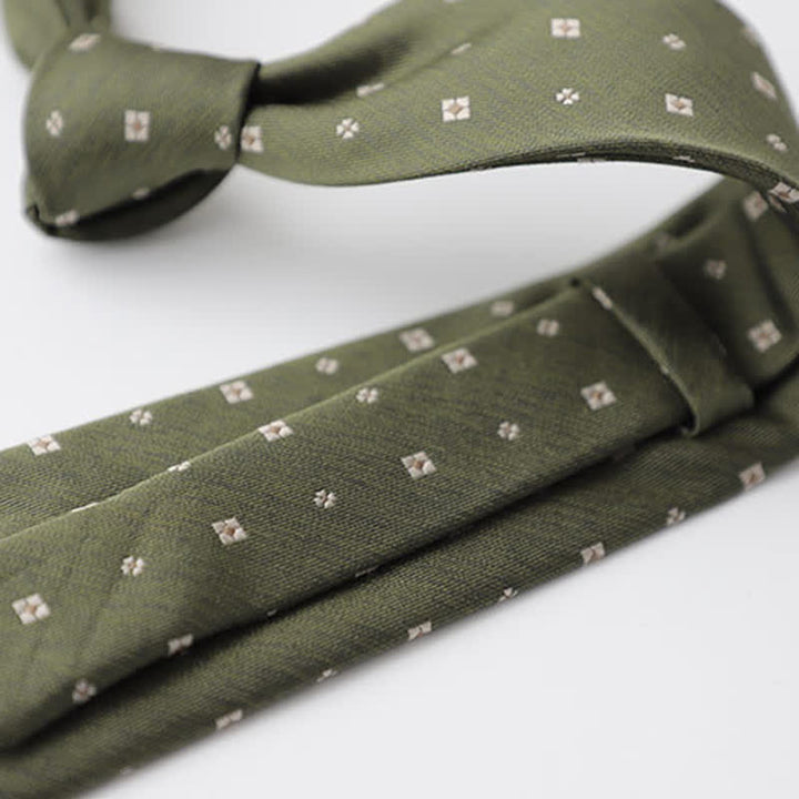 Corbata verde primaveral tranquila para hombre