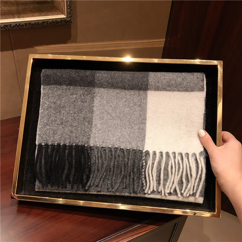 Bufanda unisex de cuadros grandes y cálidos de Lamb Edinburgh - #7 - image 16