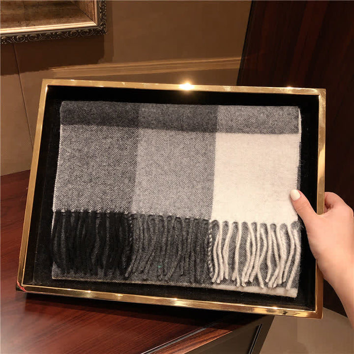 Bufanda unisex de cuadros grandes y cálidos de Lamb Edinburgh - #7 - image 16