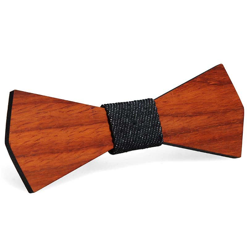 Pajarita de madera divertida y creativa para hombre