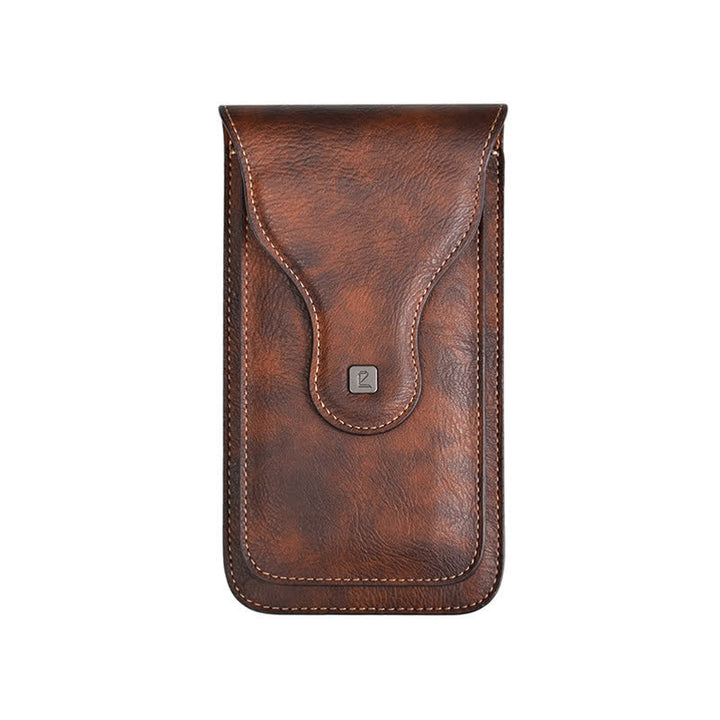 Estuche para teléfono móvil con clip magnético de doble capa y cinturón