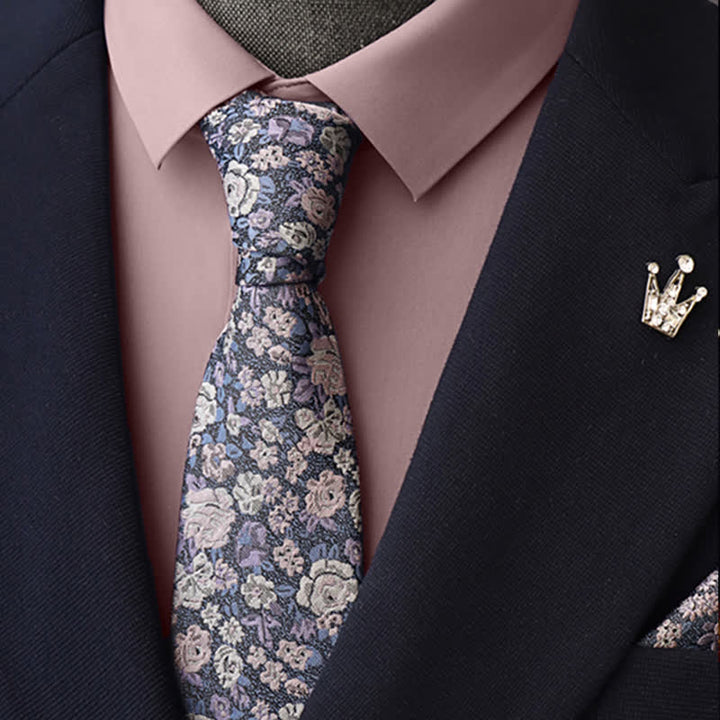 Corbata floral novedosa para hombre de SteelBlue