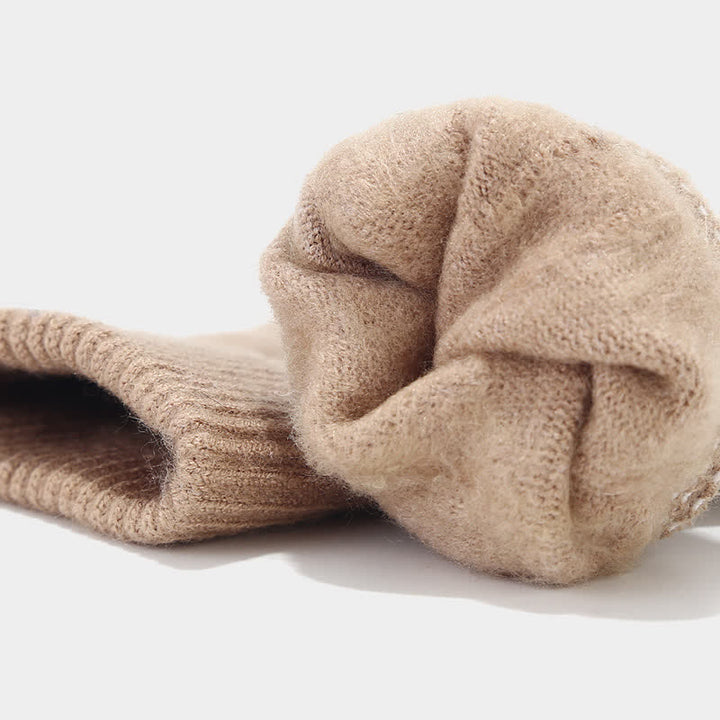 Conjunto de 3 piezas unisex clásico, versátil, con gorro, bufanda y guantes