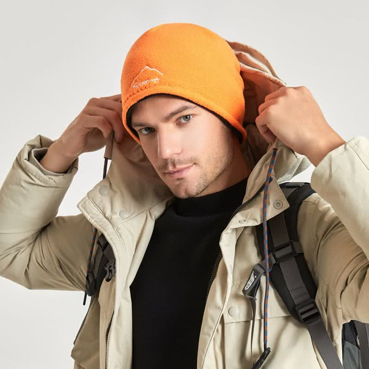Gorro polar reversible, cálido y resistente al viento