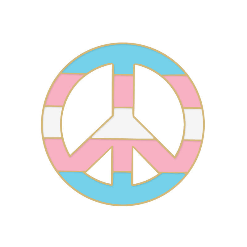 Broche con la bandera del arcoíris rosa y azul del Día del Orgullo, 6 piezas